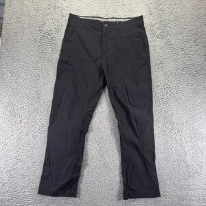 UB Tech Pant Mens 38x30 Black Nylon Windbreaker Straight Gorpcore Hiking Travel